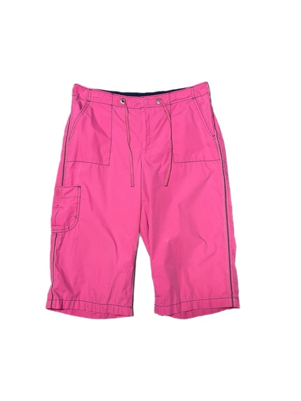 Y2K 2000s SJB Hot Pink Cargo Bermuda Shorts